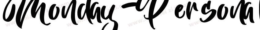 Monday-Personal Use字体转换